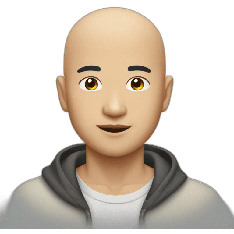 asian bald guys asian emoji