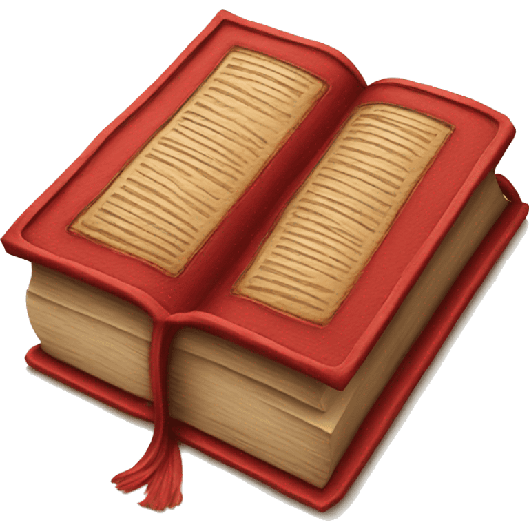 ancient open red book emoji