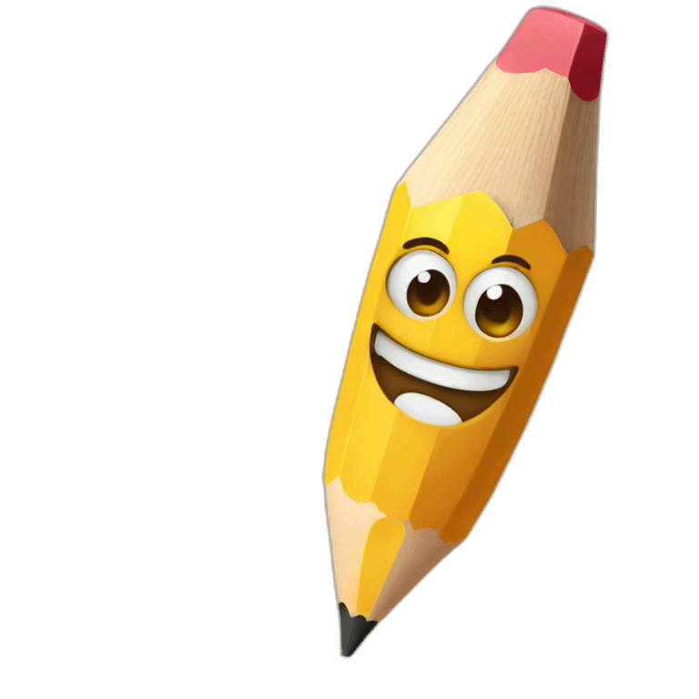 happy pencil emoji