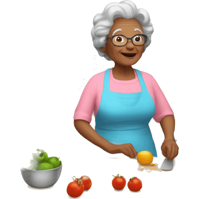 Granny in the Kitchen emoji