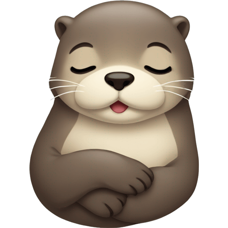 Sleepy otter emoji