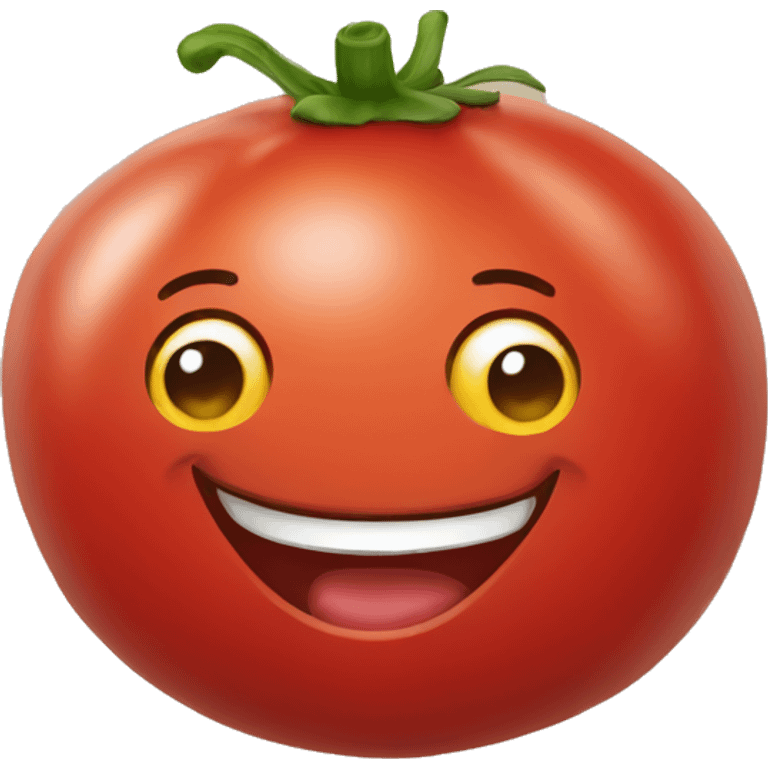 happy tomato emoji