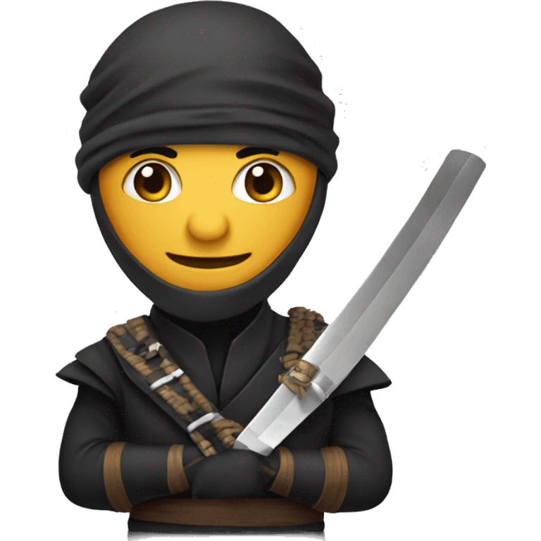 Mini Ninja Entrepreneur en un oficina emoji