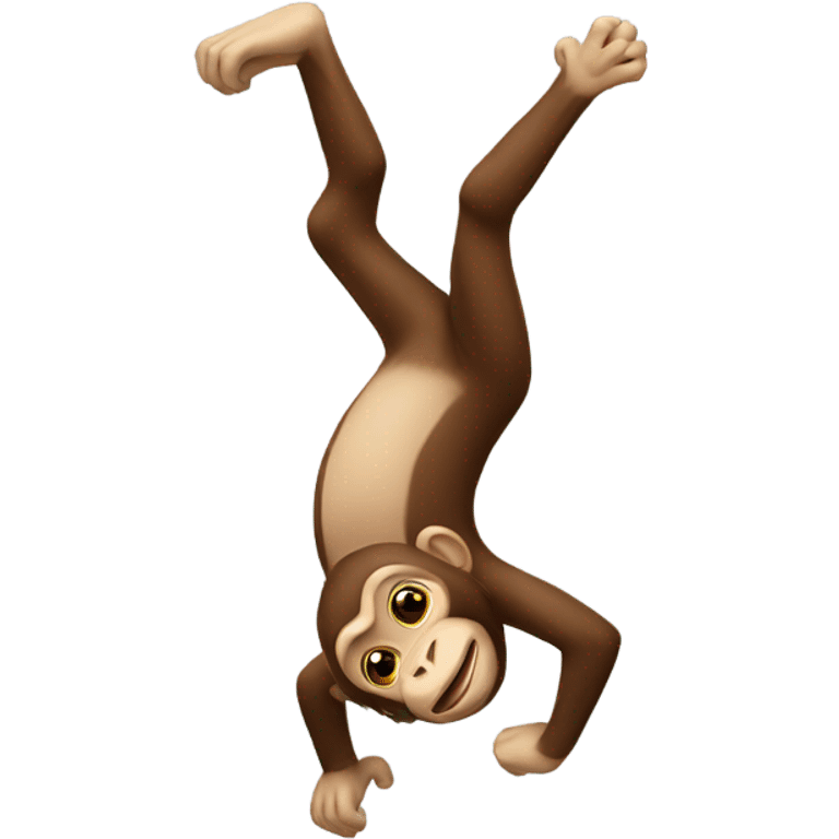 monkey doing a flip emoji