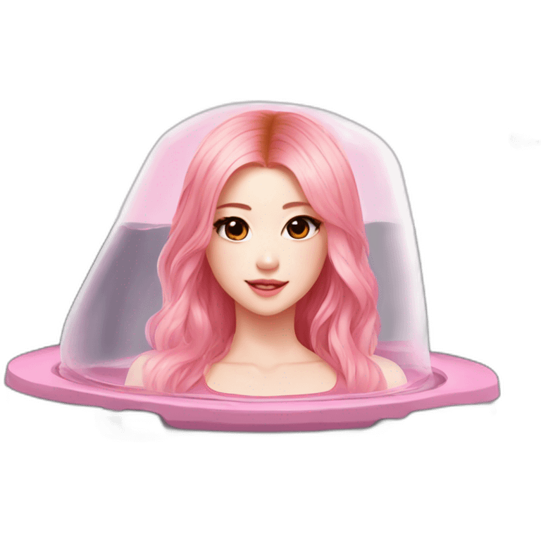 Rosé from blackpink on the tank emoji