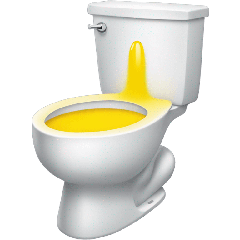 A toilet full of a yellow liquid   emoji