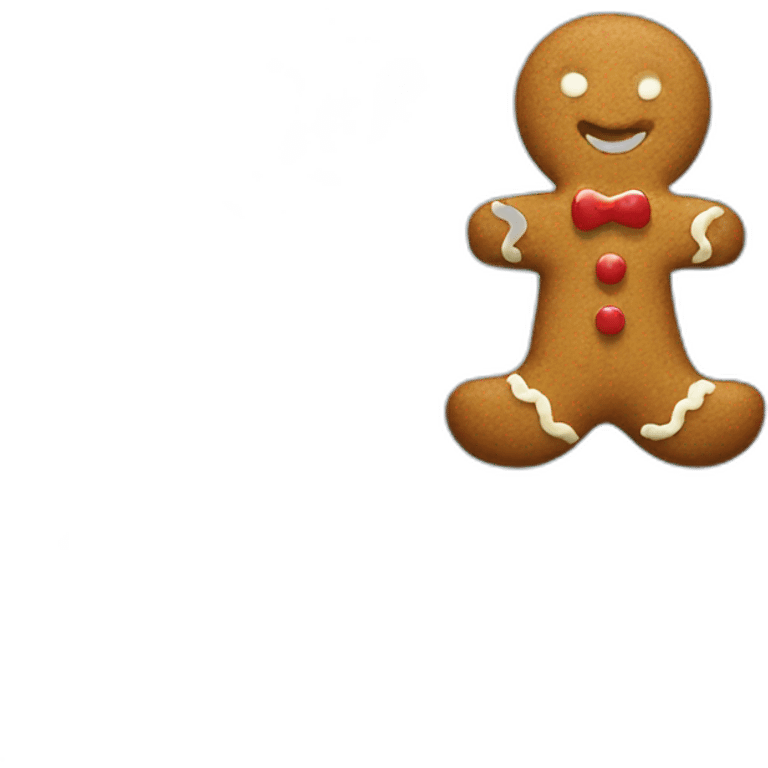 gingerbread stand man emoji