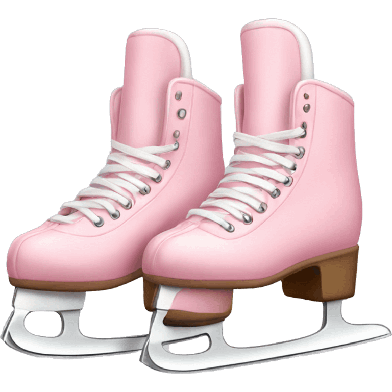 pastel pink ice skates emoji