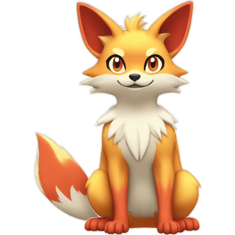  Fennekin-Quilava—Litten-Fakemon Full body emoji