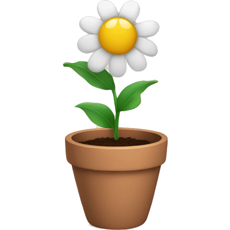 Flower with a pot emoji