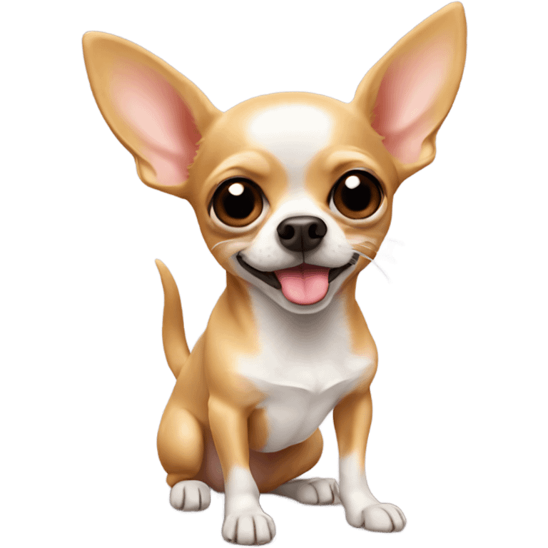 Chihuahua blowing a kiss emoji