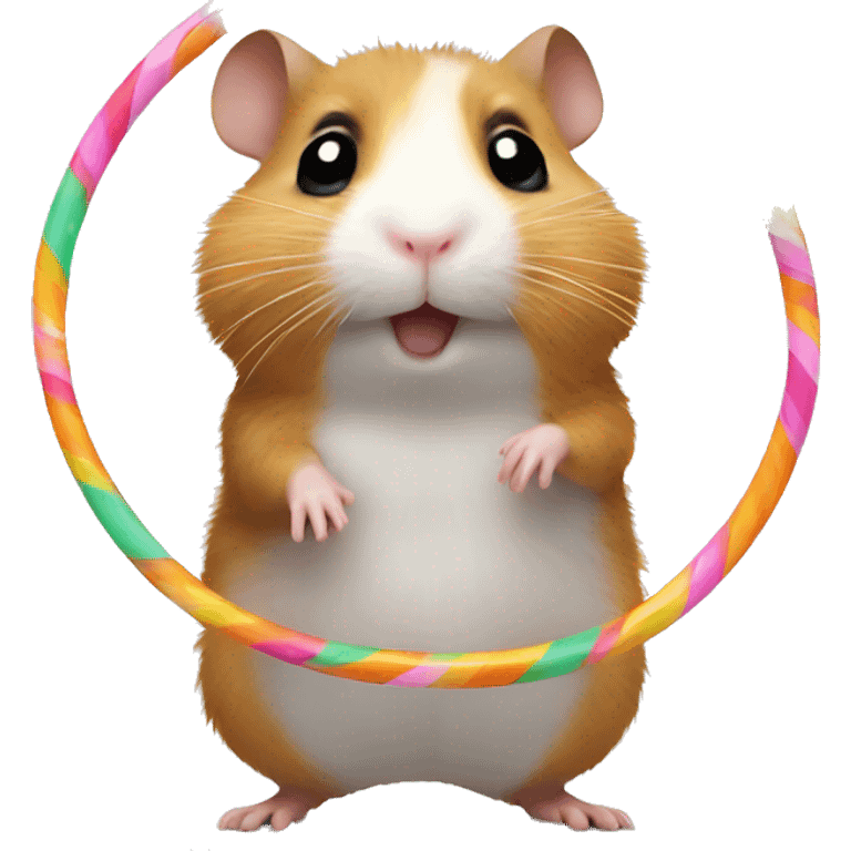 Hamster with a hula hoop  emoji