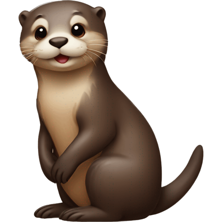 otter in love  emoji