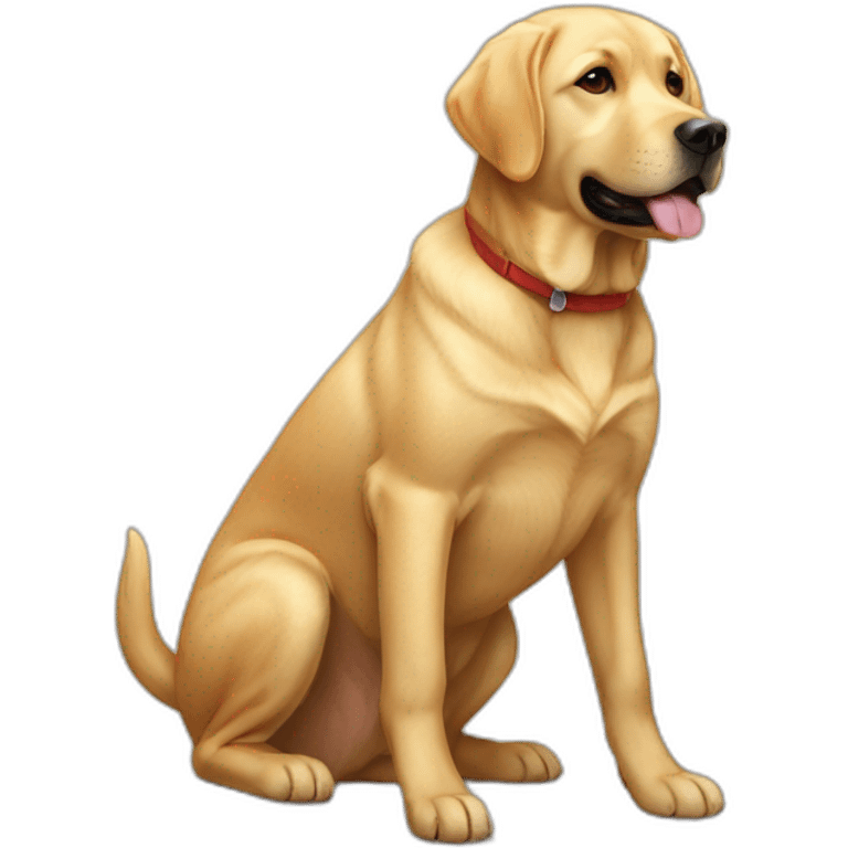 Golden labrador emoji