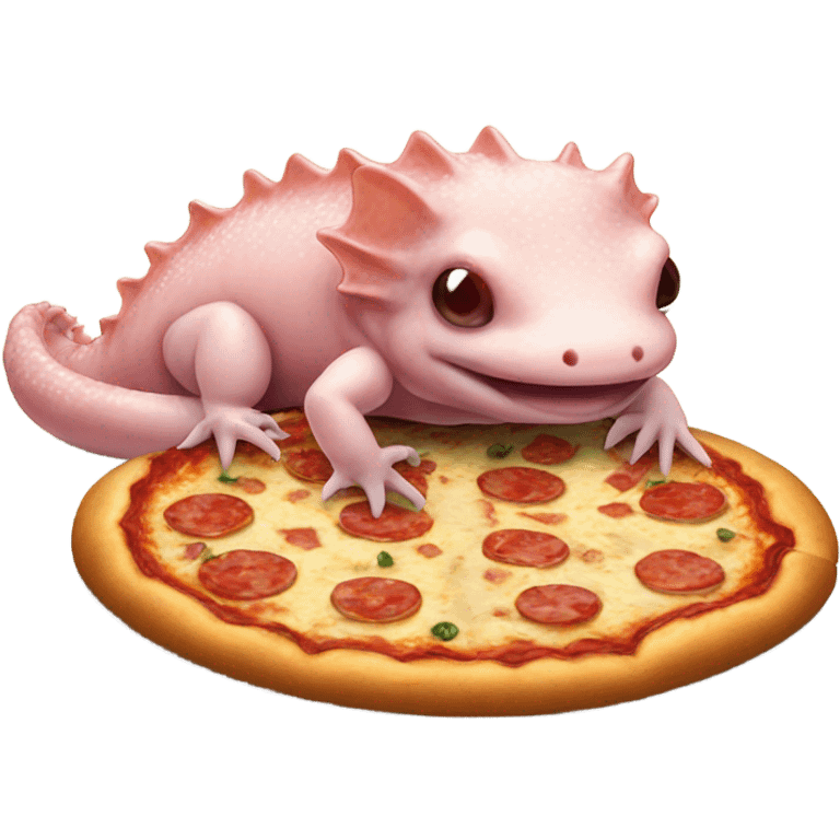 axolotl eating pizza emoji