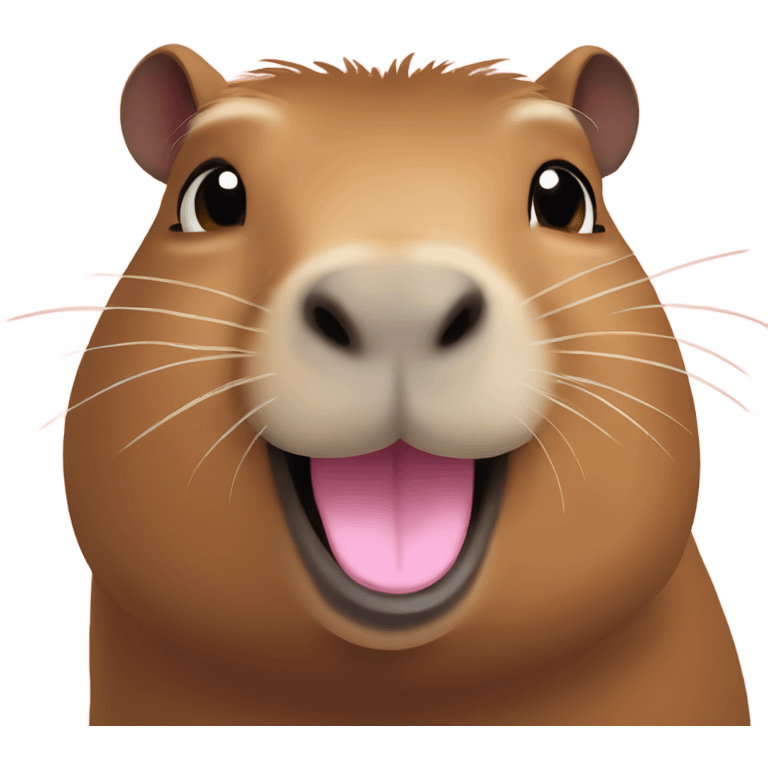 Happy capybara emoji