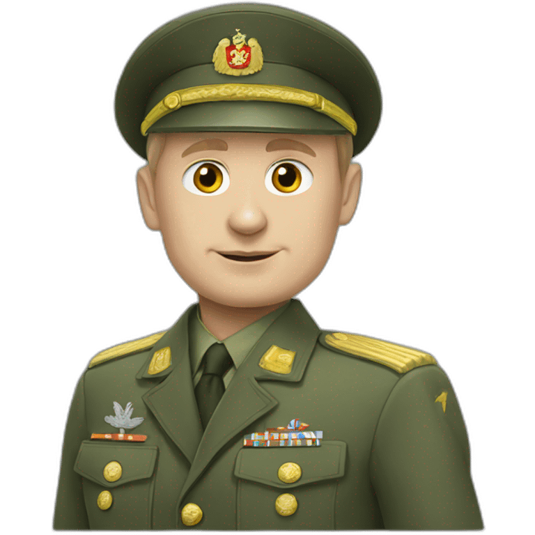 Putin in a military suit emoji