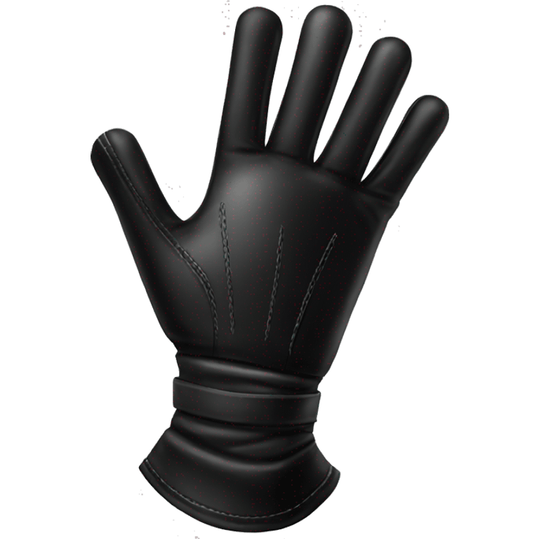 Black leather opera gloves emoji