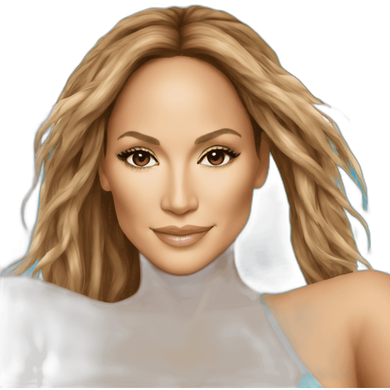 jennifer lopez at swimmingpool emoji