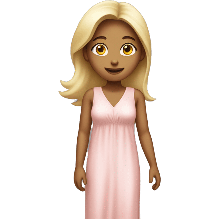 Woman wearing sleeveless nighty  emoji