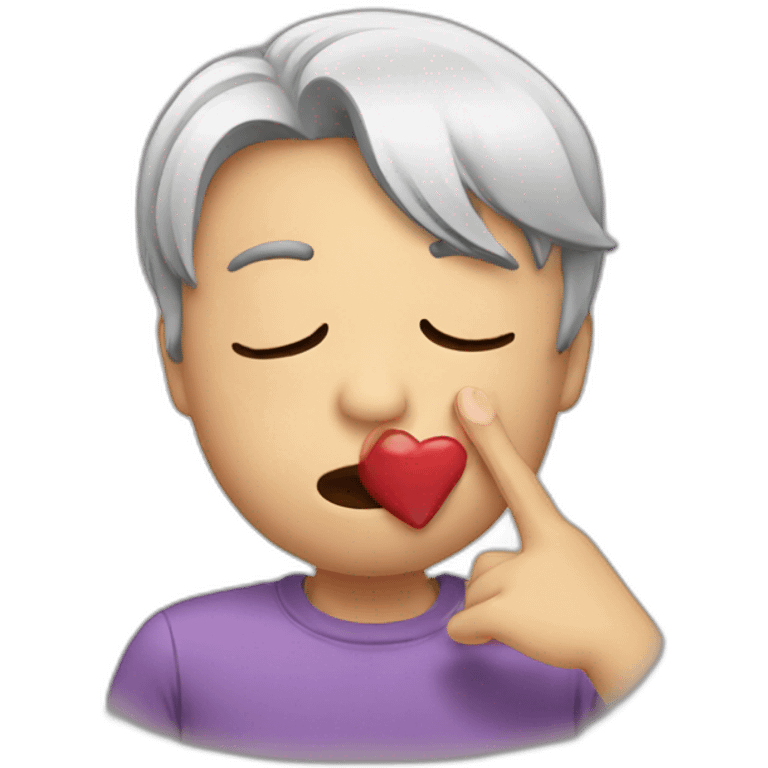 Sending a kiss emoji