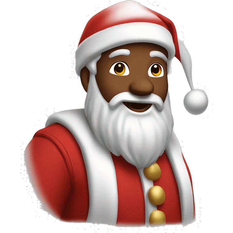 Santa Claus whit He’s elf  emoji