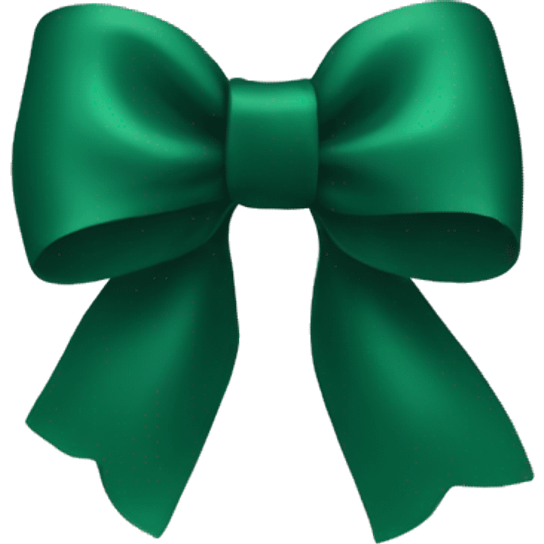 Dark green bow emoji