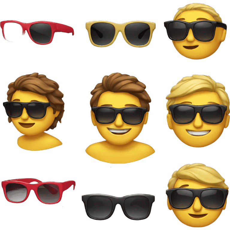 Emoji con gafas de sol  emoji