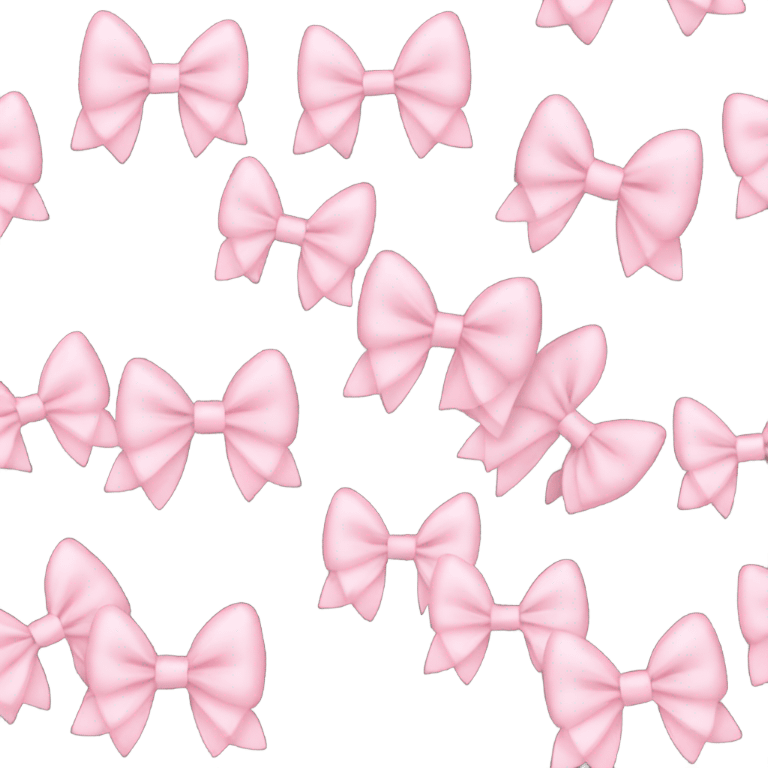 Light pink bows emoji