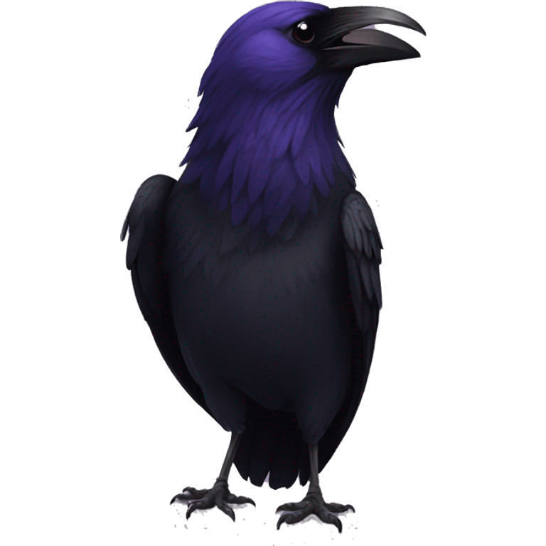 Celebrating raven emoji