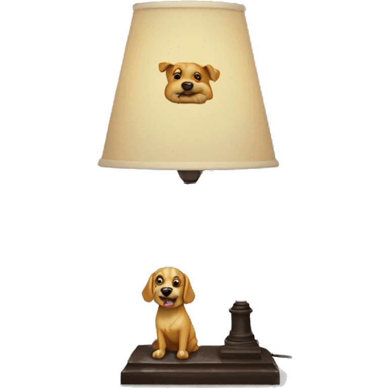 Dog on a lamp emoji