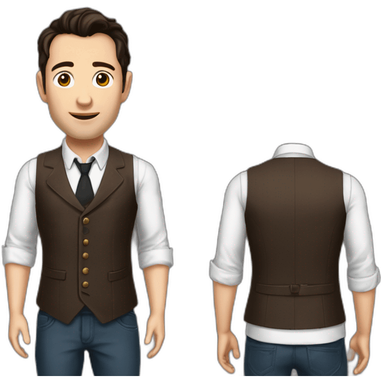 Joseph Gordon-Levitt waistcoat emoji