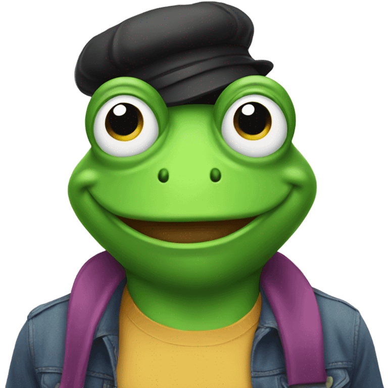 Gay frog emoji