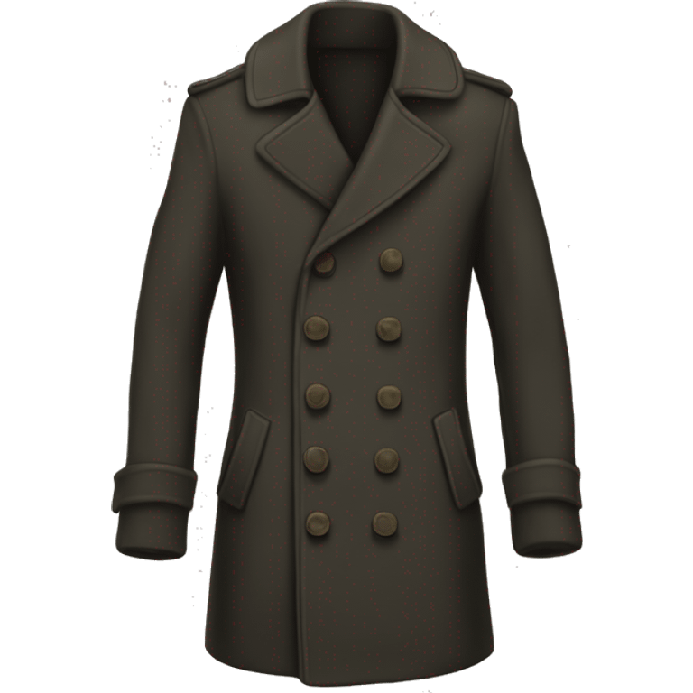 single breasted pea coat emoji