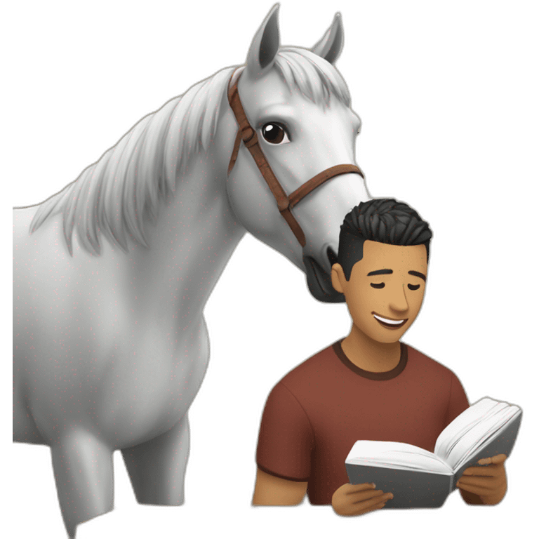 Ronaldo Reading horse ￼ emoji