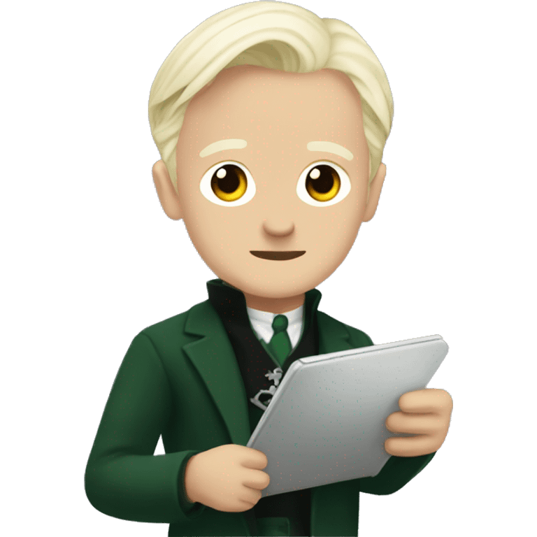 Draco malfoy holding a tablet emoji