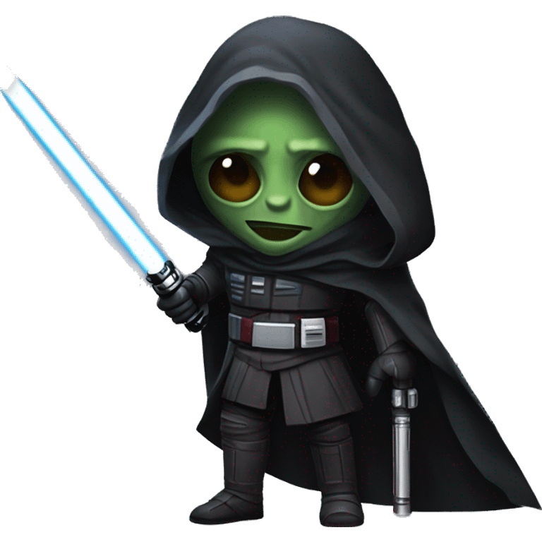 Dark malgus  with is mask and a lightsaber from star wars the old republic emoji