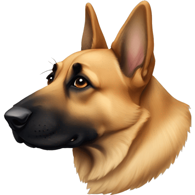 lying down german sheperd emoji