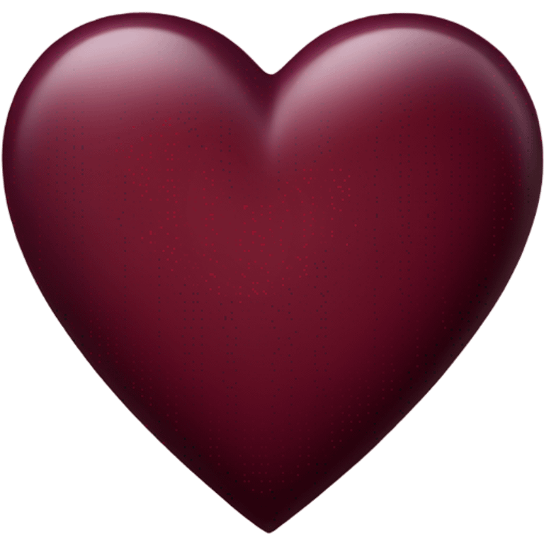 The burgundy heart emoji