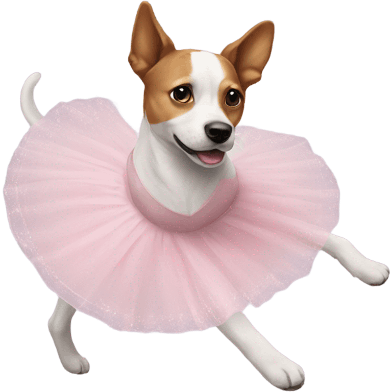 ballerina dog emoji