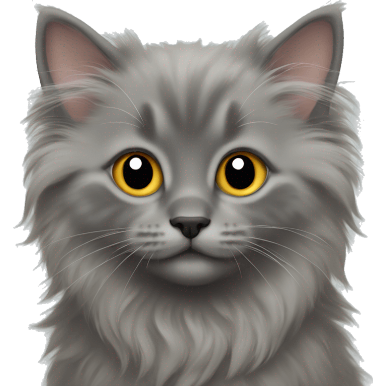 fluffy nebelung kitten emoji