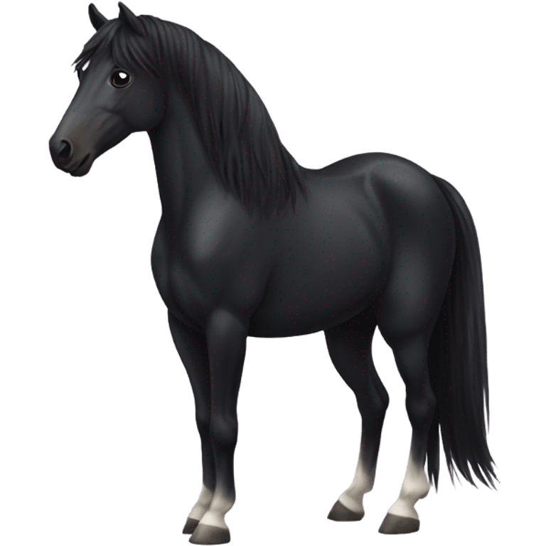 Black horse emoji