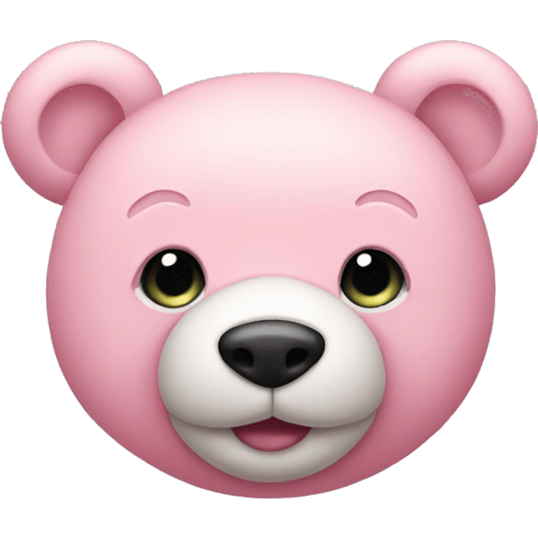 pastel pink teddy bear emoji