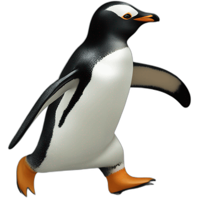 penguin escaping a zoo emoji