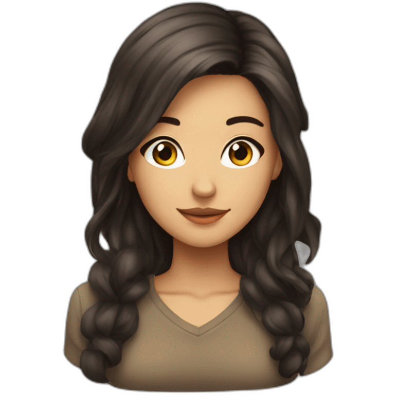 Otaku girl brune emoji