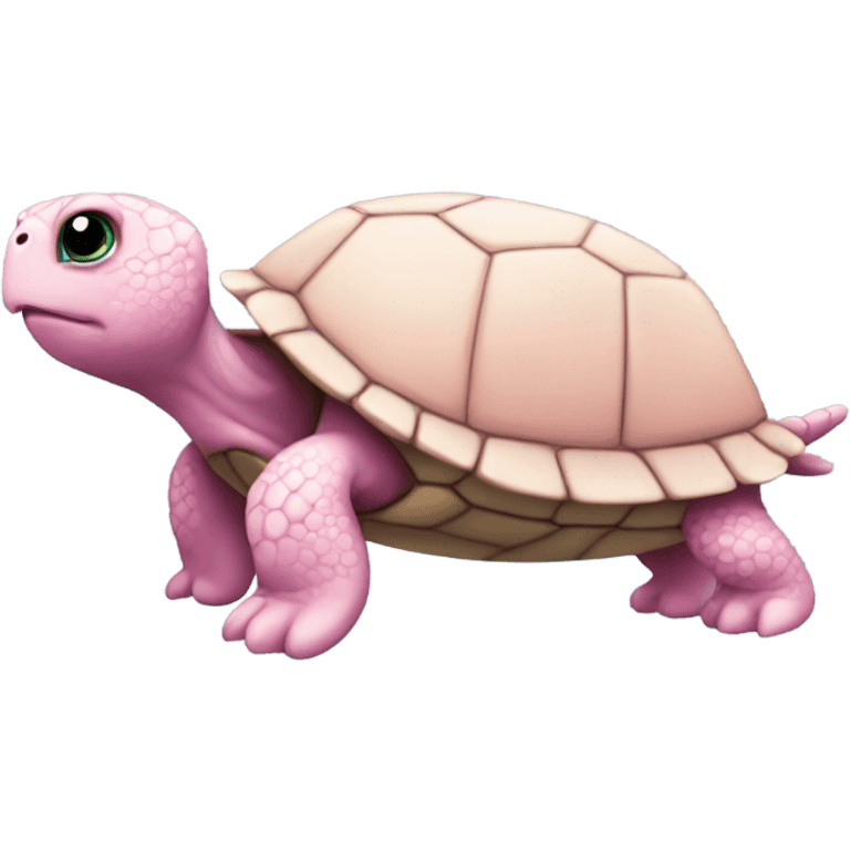 Pink turtle emoji