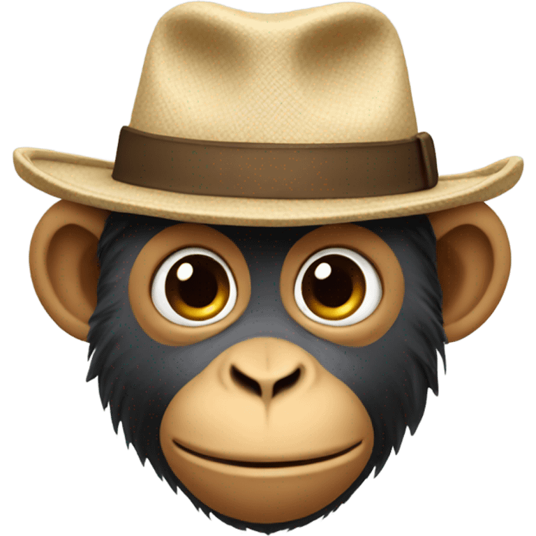 monkey wearing hat emoji