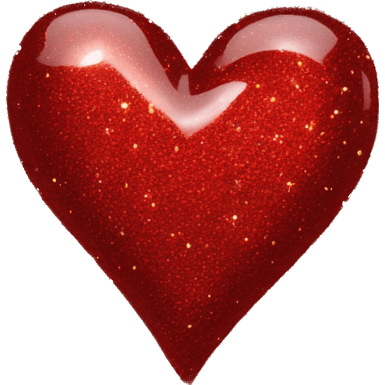 red sparkle heart  emoji