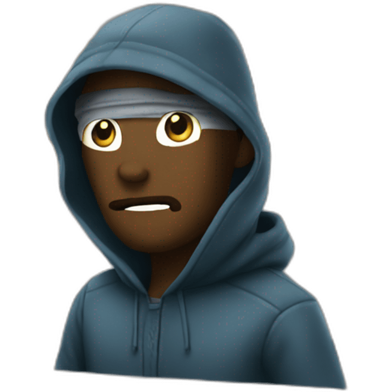 Robber in shop emoji