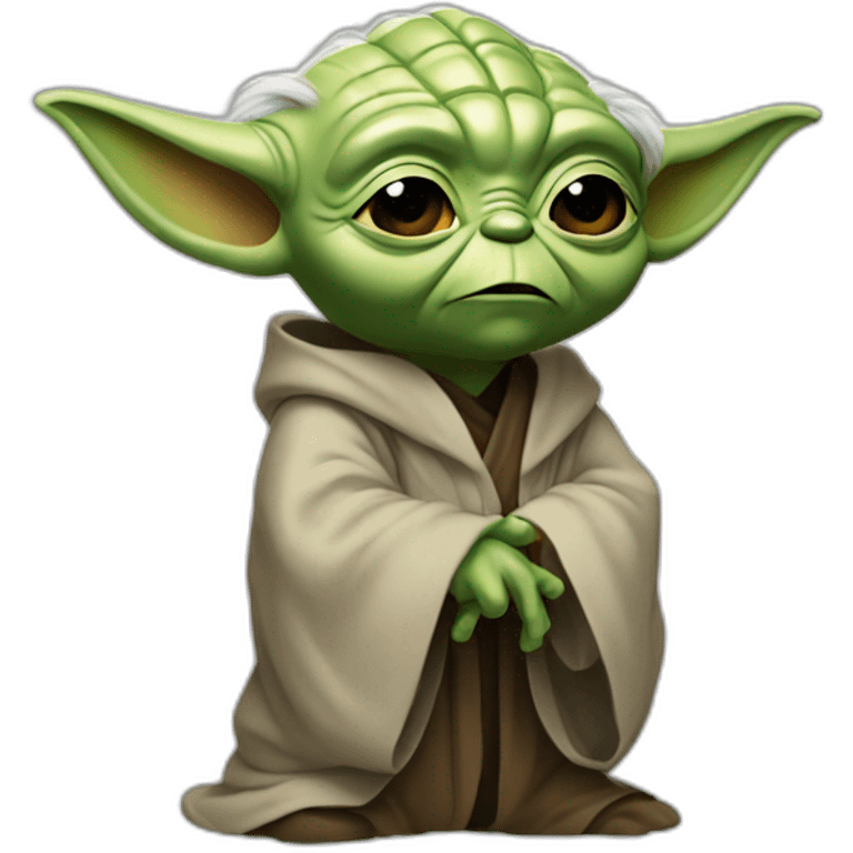 Yoda qui rigole emoji